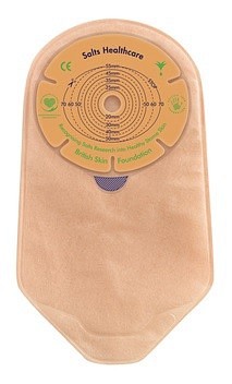 SALTS Confidence Natural Advan, urostomipose, Midi, m.vindue, u/bæltetører, beige, 28 mm