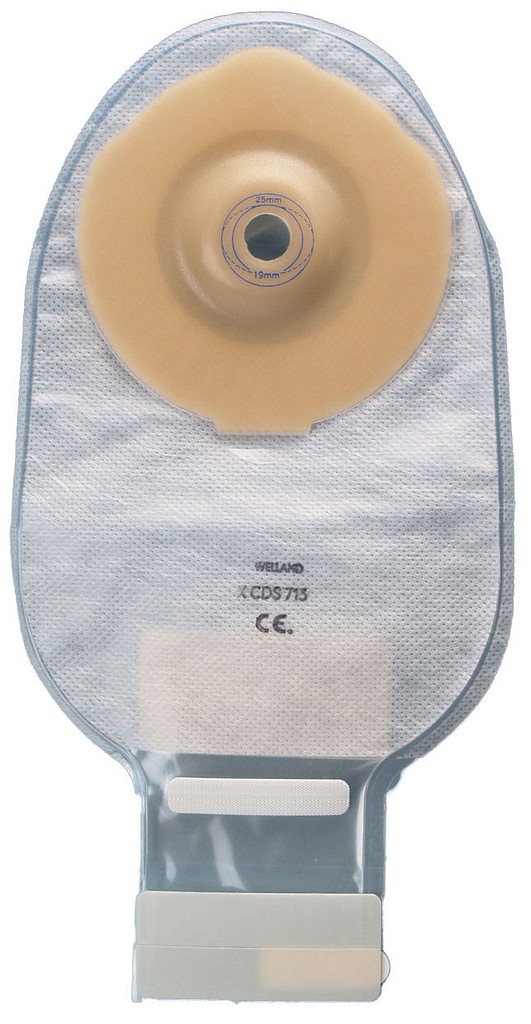 Flair Active Curvex, 1-dels ileostomipose med klæbefjerner opklipbar, Ø 13-25 mm