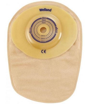 Flair Active Convex, 1-dels colostomipose blød konveks m. klæbefj. klar, Ø 13-35 mm