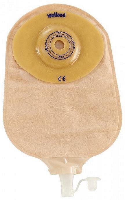 Flair Active Curvex, 1-dels urostomipose m. klæbefjerner, klar, Ø 13-32 mm