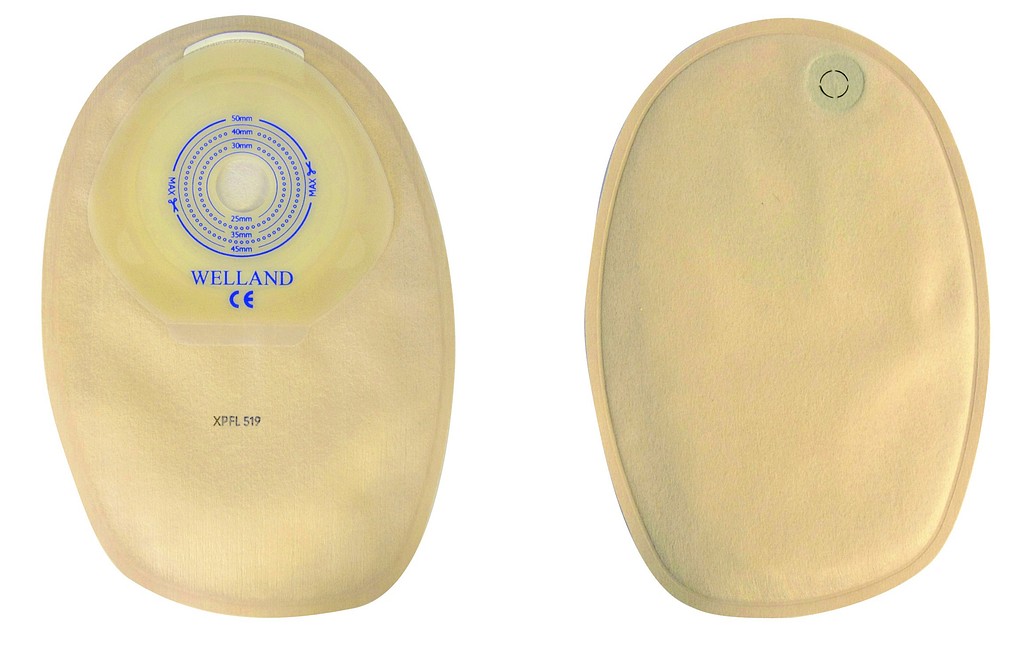 Flair Active Xtra, 1-dels colostomipose, Midi, beige, Ø 38 mm