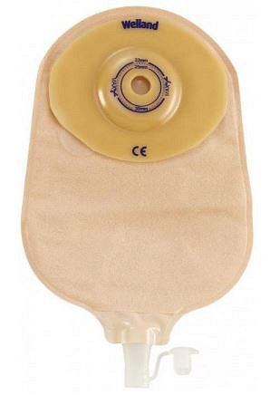 Flair Active Curvex, 1-dels urostomipose, Midi, klar, opklipbar, Ø 13-43 mm