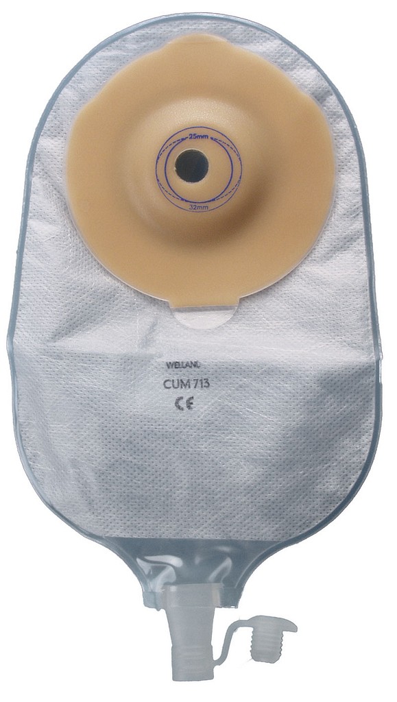 Flair Active Curvex, 1-dels urostomipose, u.filter klar, Ø 13-32 mm