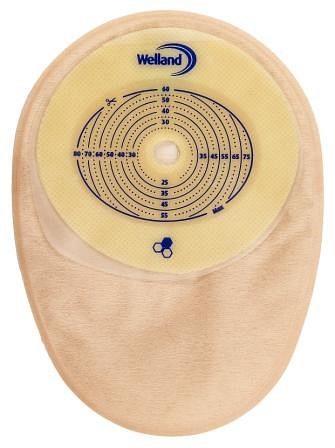 Aurum, 1-dels colostomipose, Mini, beige, opklipbar, Ø 13-50/70 mm