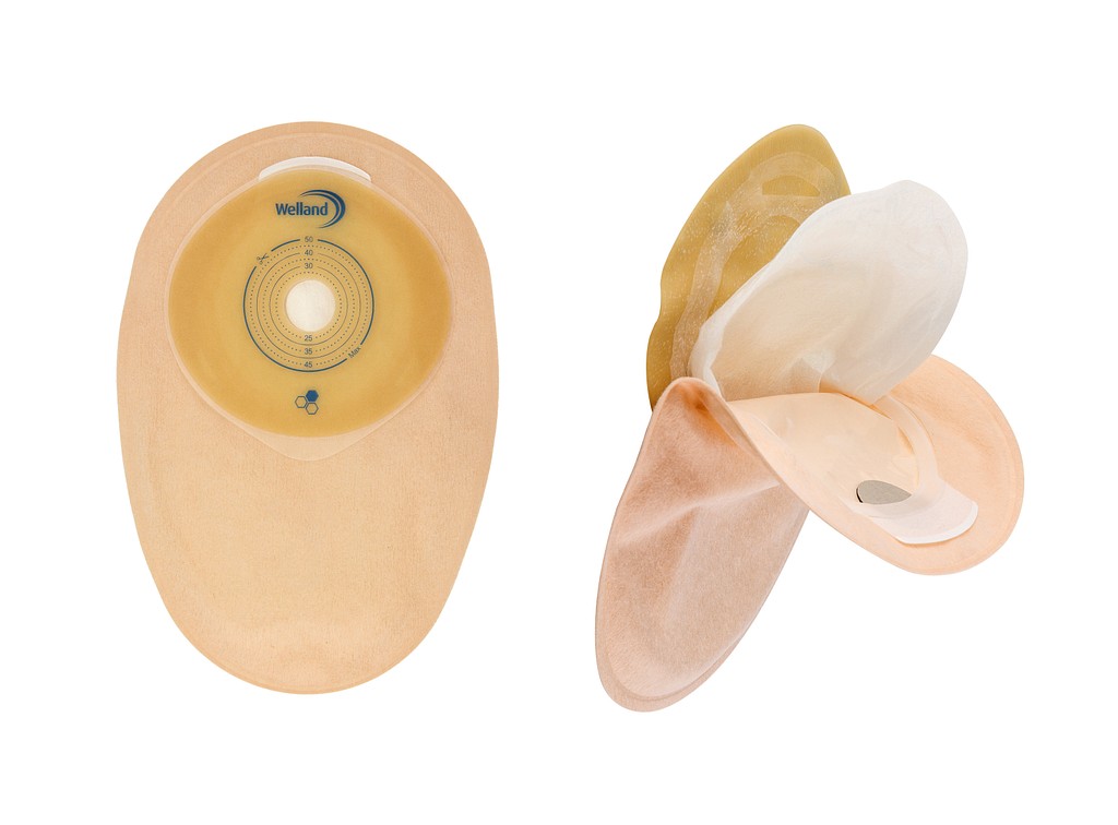 Aurum Xtra, 1-dels colostomipose, Mini, beige, Ø 22 mm