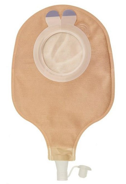 Aurum 2, 2-dels urostomipose, Midi, vindue, beige, 45 mm ring
