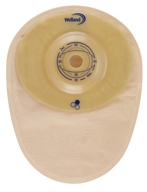 Aurum Convex, 1-dels colostomipose, Maxi, beige, Ø 38 mm