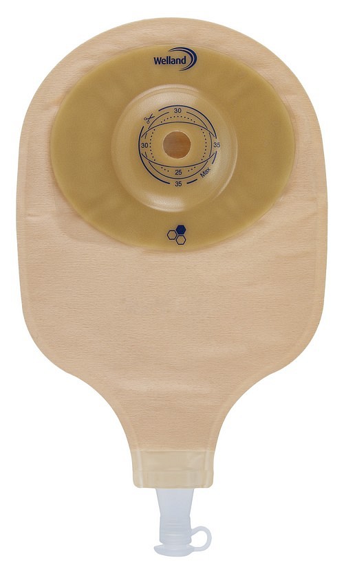 Aurum Convex, 1-dels urostomipose, Midi, beige, Ø 35 mm