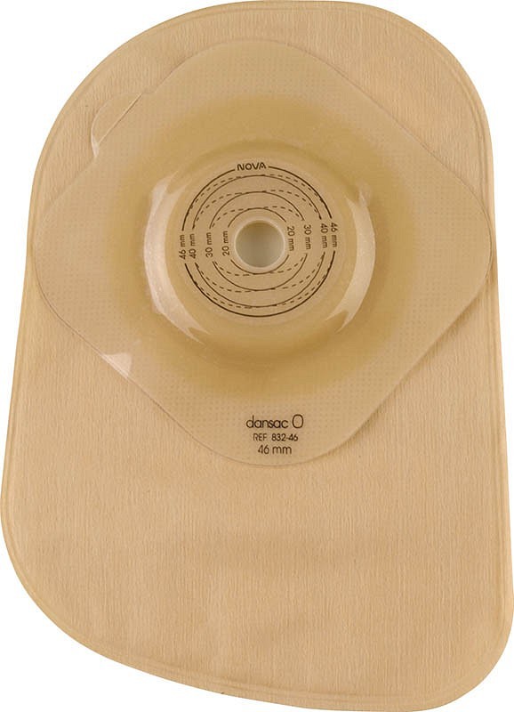 Nova 1 Convex, 1-dels colostomipose, Maxi, klar, Ø 15-46 mm