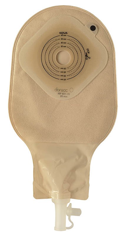 Nova 1 High Output, 1-dels ileostomipose, kulfilter, 650 ml, klar, Ø 20-60 mm