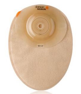 NovaLife 1 Convex, 1-dels colostomipose, Midi, beige, Ø 30-37 mm