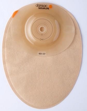 NovaLife 1 Convex, 1-dels colostomipose, Midi, beige, Ø 35 mm
