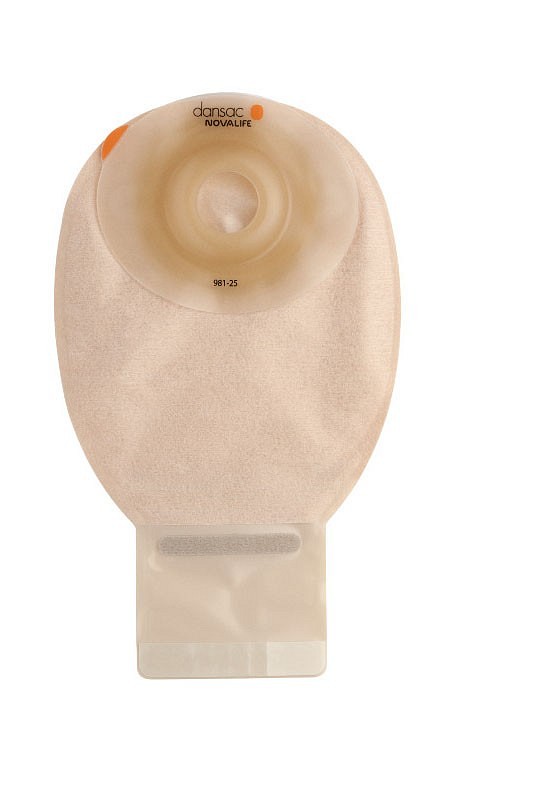 NovaLife 1 Soft Convex, 1-dels ileostomipose, Midi, vindue, beige, 25 mm