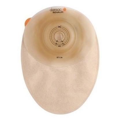 NovaLife 1 Soft Convex, 1-dels ileostomipose, Maxi, vindue, beige, Ø 15-34 mm
