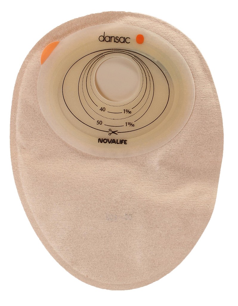 NovaLife 1, 1-dels colostomipose, Midi, beige, 40-55/70 mm