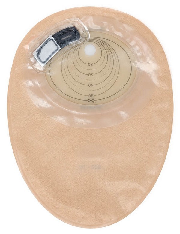 NovaLife 1, 1-dels colostomipose, Midi, klar, 25-55/70 mm