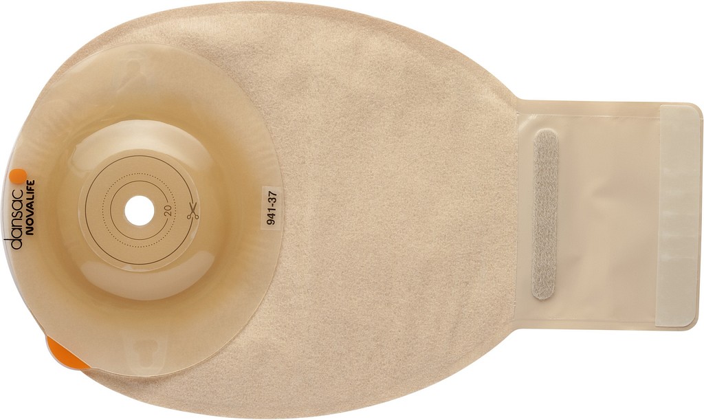 NovaLife 1 Convex, 1-dels ileostomipose, Midi, beige, Ø 40-46 mm