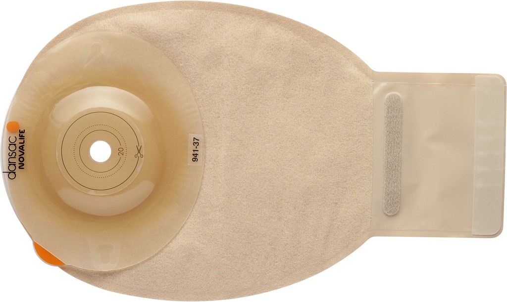 NovaLife 1 Convex, 1-dels ileostomipose, Midi, klar, Ø 50-59 mm