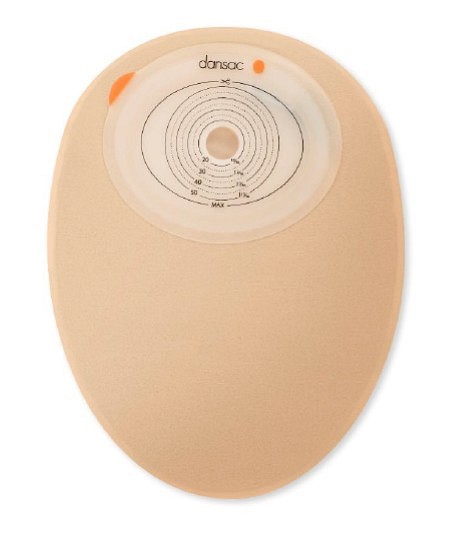 NovaLife TRE 1, 1-dels colostomipose, Midi, vindue, beige, Ø 40-55/70 mm