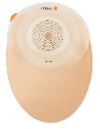 NovaLife TRE 1 Soft Convex, 1-dels colostomipose, Midi, vindue, beige, Ø 15-24 mm