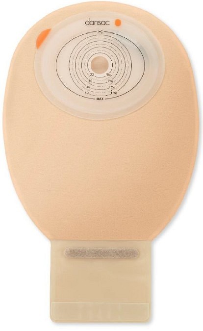 NovaLife TRE 1, 1-dels ileostomipose, Midi, vindue, beige, Ø 40-55/70 mm