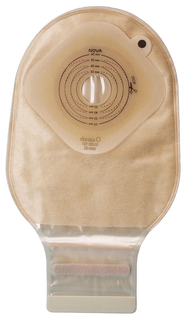 Nova 1 FoldUp, 1-dels ileostomipose Midi, nyt kulfilter, beige, Ø 40-60 mm
