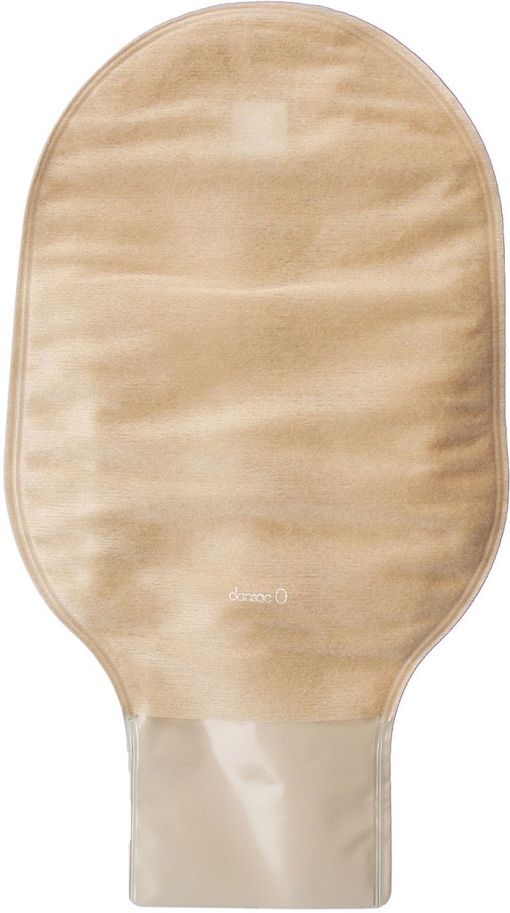 Nova 2 Symmetrisk, 2-dels ileostomipose, Midi, beige, 55 mm ring