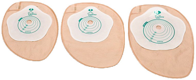 Flexima, 1-dels colostomipose, Midi, beige, Ø 15-60 mm