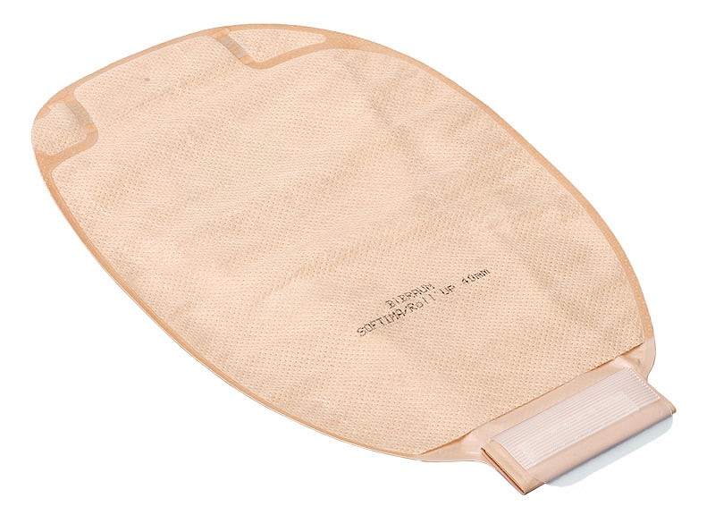 Flexima, 1-dels ileostomipose, Roll' Up udløb, Midi, beige, 25 mm