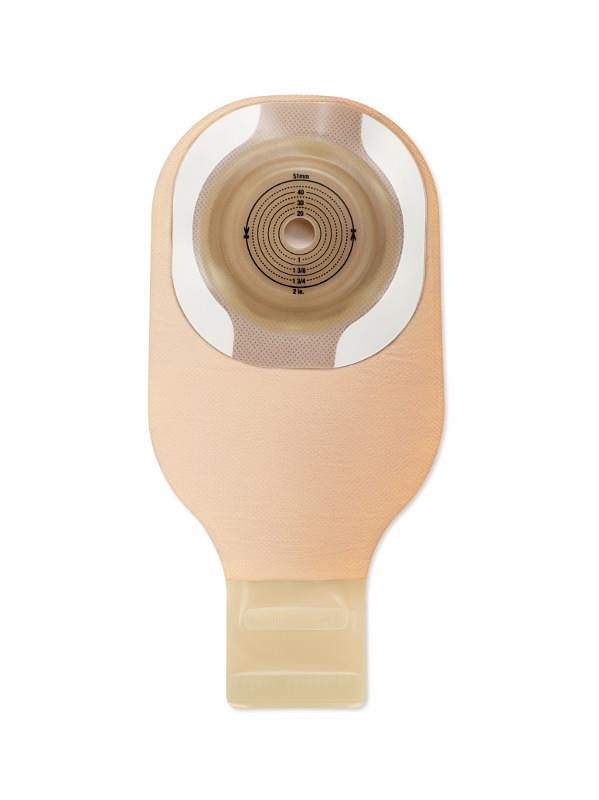 Moderma Flex CeraPlus konveks, 1-dels ileostomipose, Maxi, kant, vindue, beige, Ø 30 mm