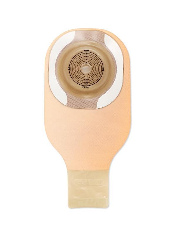 Moderma Flex CeraPlus, Soft konveks, 1-dels ileostomipose, Maxi, klæbekant, vindue, beige, 25 mm