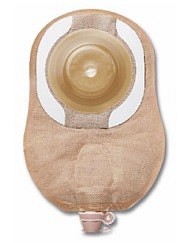 Moderma Flex CeraPlus, 1-dels urostomipose, Soft Konveks, beige m. vindue, 20 mm