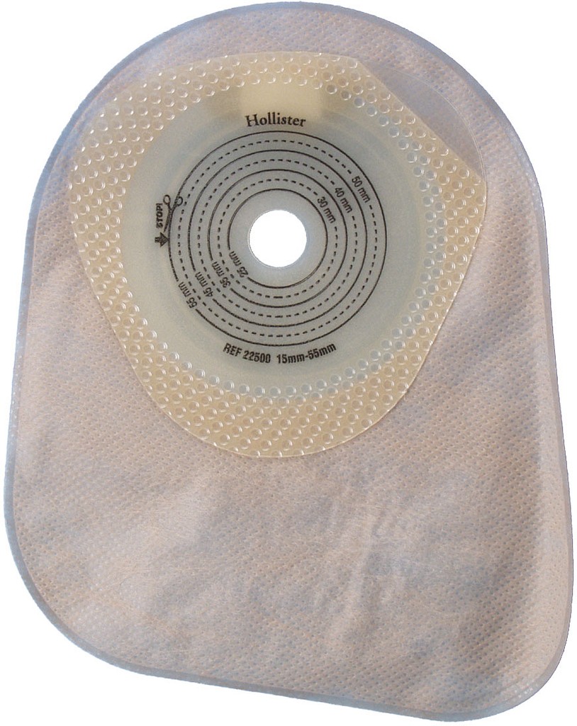 Moderma Flex SoftFlex, 1-dels colostomipose, Midi, klar, opklipbar, Ø 15-55 mm