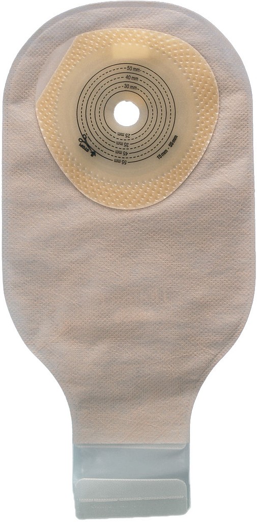 Moderma Flex, 1-dels ileostomipose, Maxi, LnR, kulfilter, klar, Ø 15-55 mm