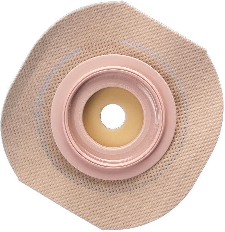 Conform 2 FlexWear konveks, plade med klæbekant, opkl. 13-25mm, løftbar flange, 45 mm ring