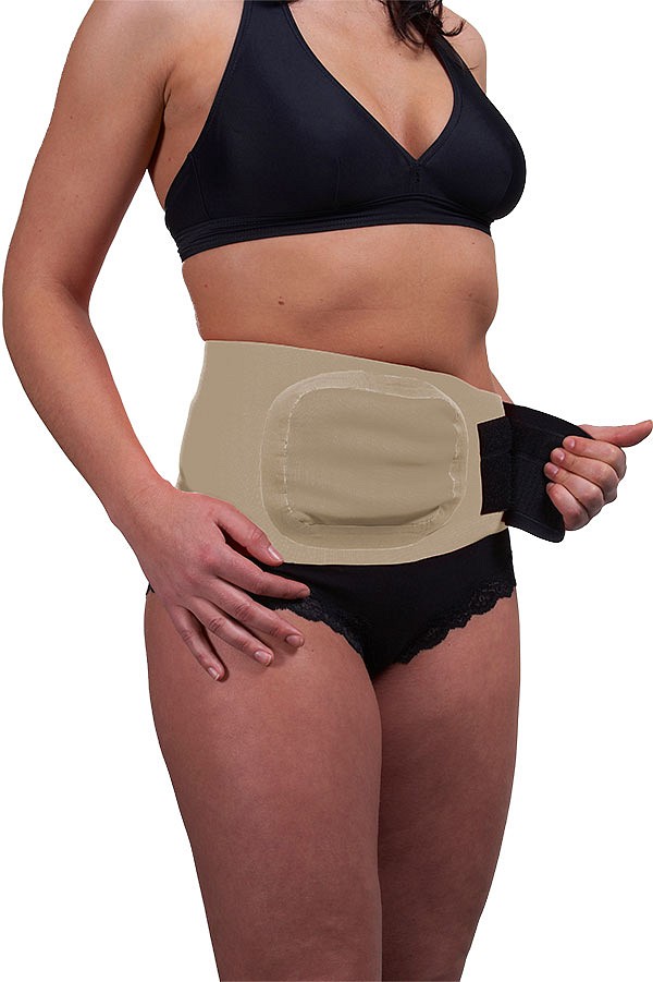 Hansen Protection, stomibælte m.lomme 100cm m.velcrolukke, large