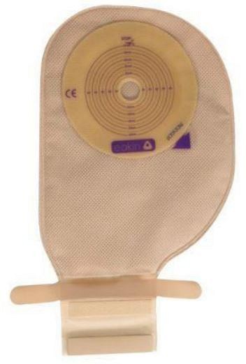Eakin Pelican, 1-dels ileostomipose med kulfilter, beige med vindue, Ø 15-65 mm