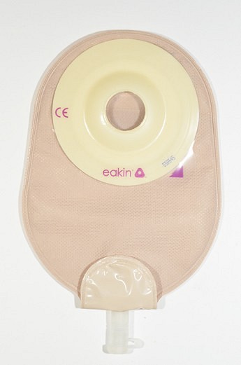 Eakin Pelican convex, 1-dels urostomipose, Standard, beige, vindue, Ø 30 mm