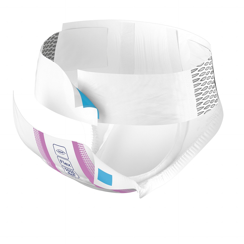 TENA Flex, bælteble maxi, lilla, livvidde 60-90 cm, 960 ml, small