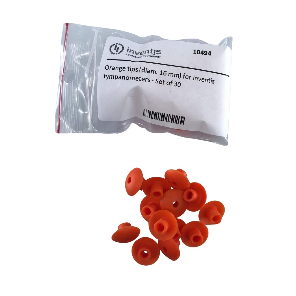Inventis, øreprop, paddehat, orange, Timpani tympanometer, Ø 16 mm