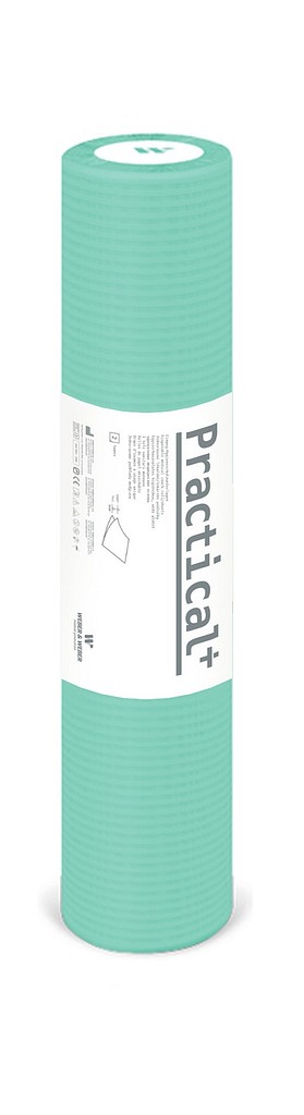 Practical, 1-lags lejepapir, PE belagt, perforeret, grøn, 38 cm x 50 m