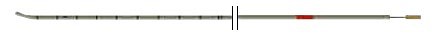 Rüsch ureterkateter m. stilet, 70cm rtgfast,bøj,cent.åbn,olivenspids,steril, 1øje, ch 6