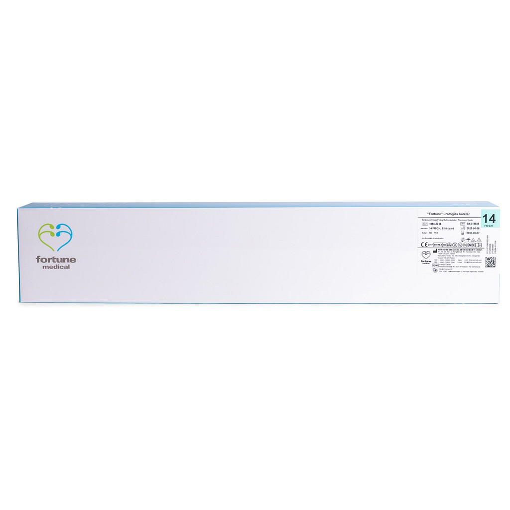Fortune, Tiemann ballonkat., 42cm, 5/10ml, silikone, steril, ch 14