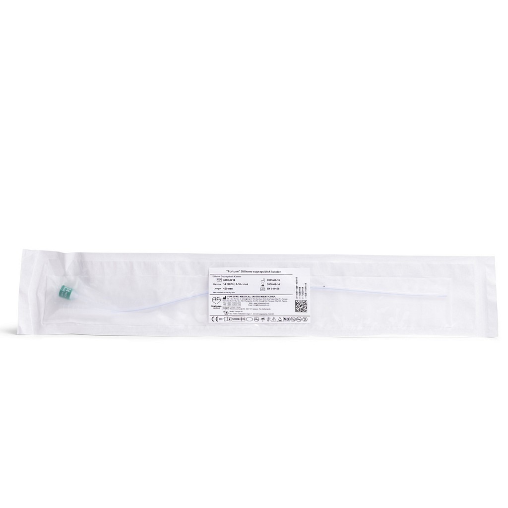 Fortune suprapubic, Silikone kateter, integreret ballon, 5/10ml, 42cm, steril, ch 14