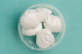 Afvaskningssæt, m. non-woven tamponer, steril, 120 ml