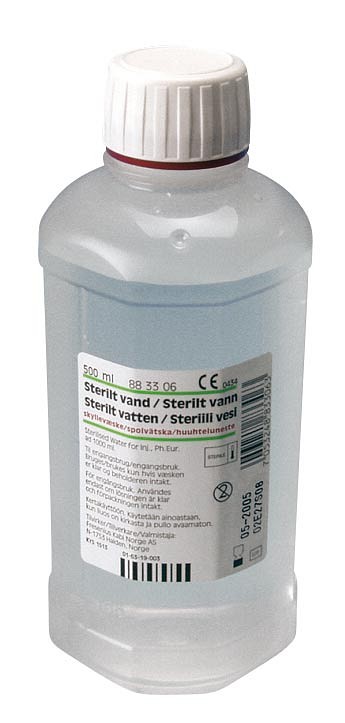 Fresenius, sterilt destilleret vand, 500 ml