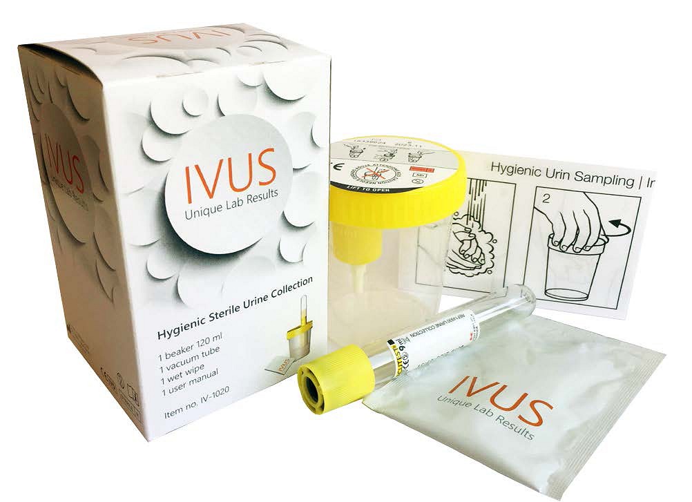 Urinprøvesæt, 1 rør rundb. vakuum, 1 bæger, 1 vådserviet, vejled, 9 ml, 120 ml