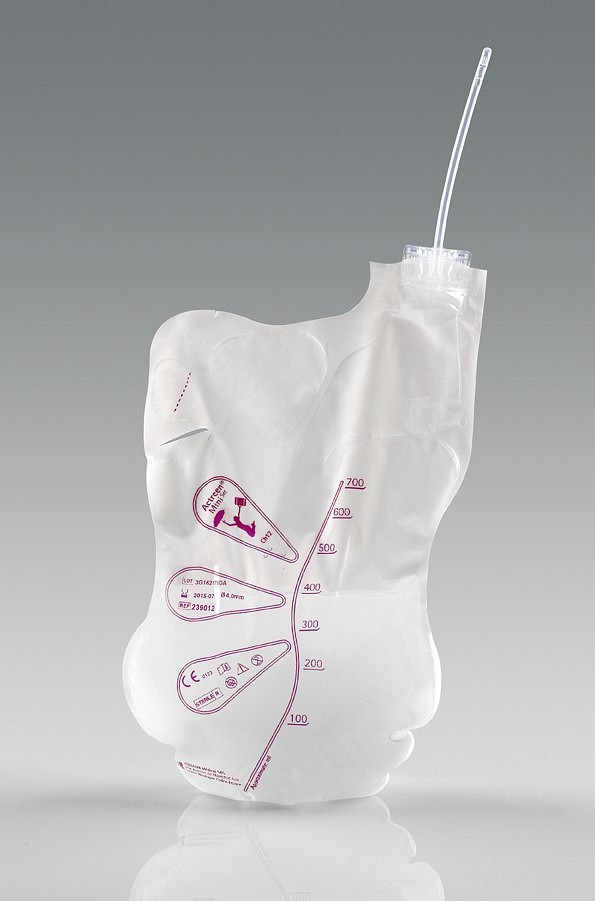 Actreen Mini Set, kvindekateter 9cm integreret opsamlingspose steril, ch 12
