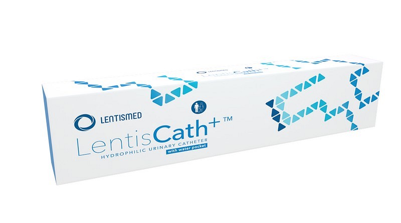 LentisCath Plus, Nelatonkateter med vand, 40 cm, steril, ch 12
