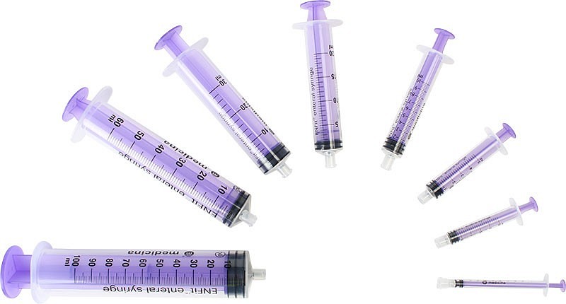 Medicina, sprøjte, enteral ENFit, engangs, st., 60 ml